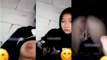 VCS Daun Masih Muda Hijab Toket Gede Viral Video by BebasIndo