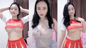 Kay Pake Baju Cheerleader Spill Tetek Video by PlayBokep