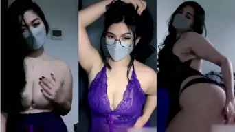 Zara Gladys Lingerie Ungu Ebot Video by IXXX