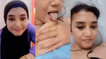 VCS Amel Lepas Hijab Jilat Uting Video by BOKEPSIN