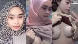 Hijab Pink Cantik Pamer Tubuh Mulus Video by Indo18